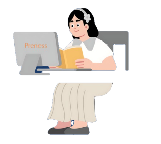 Student studying